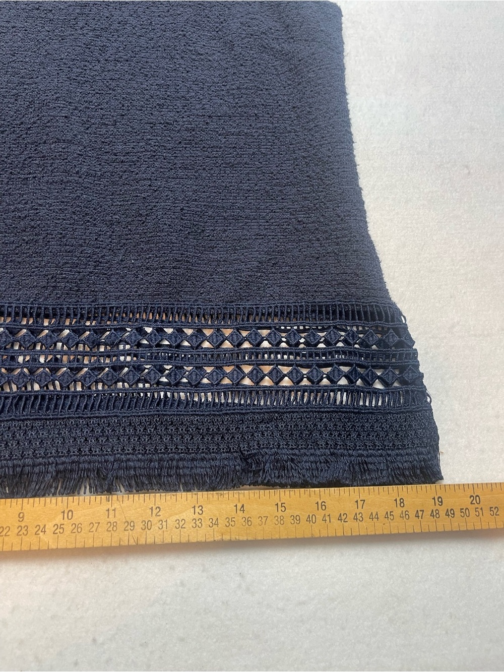 Banana Republic Navy Crochet-Trim Sleeveless Tank - Picture 7 of 7